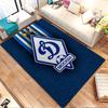 Dynamo Moscow Soccer Club Emblem Design Patterned Carpet, Non Slip Mat Suitable for Living Room and Bedroom Sofas