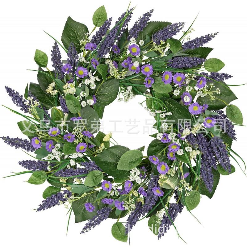 Artificial Flower Wreath Easter Valentines Day Hotel Restaurant Door Decorations