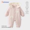 Winter Kapuzen-Baby-Strampler - Dick Baumwolle Gepolstert, A-Klasse Warme Babykleidung für Mädchen (Herbst Winter)