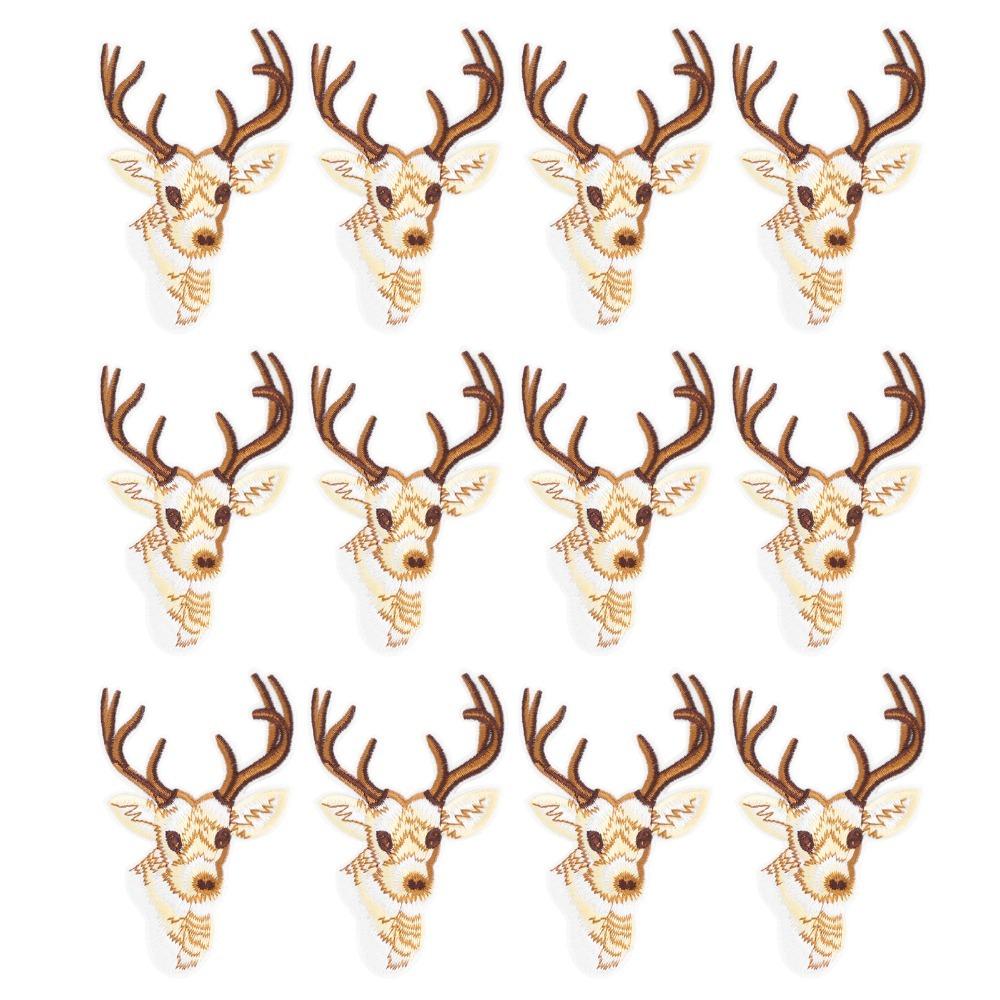12pcs 3.5inch Iron on Patch Animal Style Applique Patches Embroidered Patch Luggage Decoration