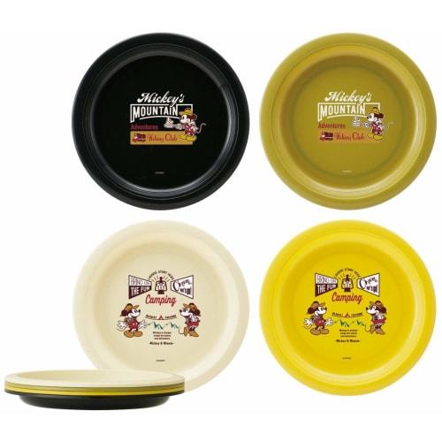

Skater Plates, Set of 4, 21cm Plastic, Mickey Mouse Design, Disney, Made in Japan, P5P