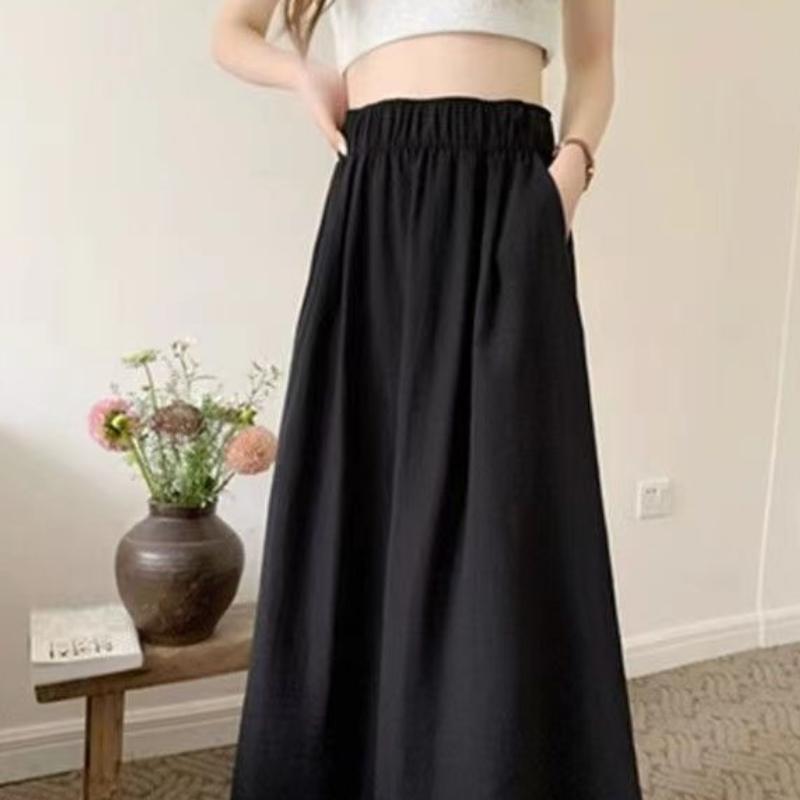 Damen Frühling/Herbst High-Waist Elastischer A-Linien Midi-Rock - Slim-Fit mit Einzigartiger Persönlichkeit & Vielseitigem Design