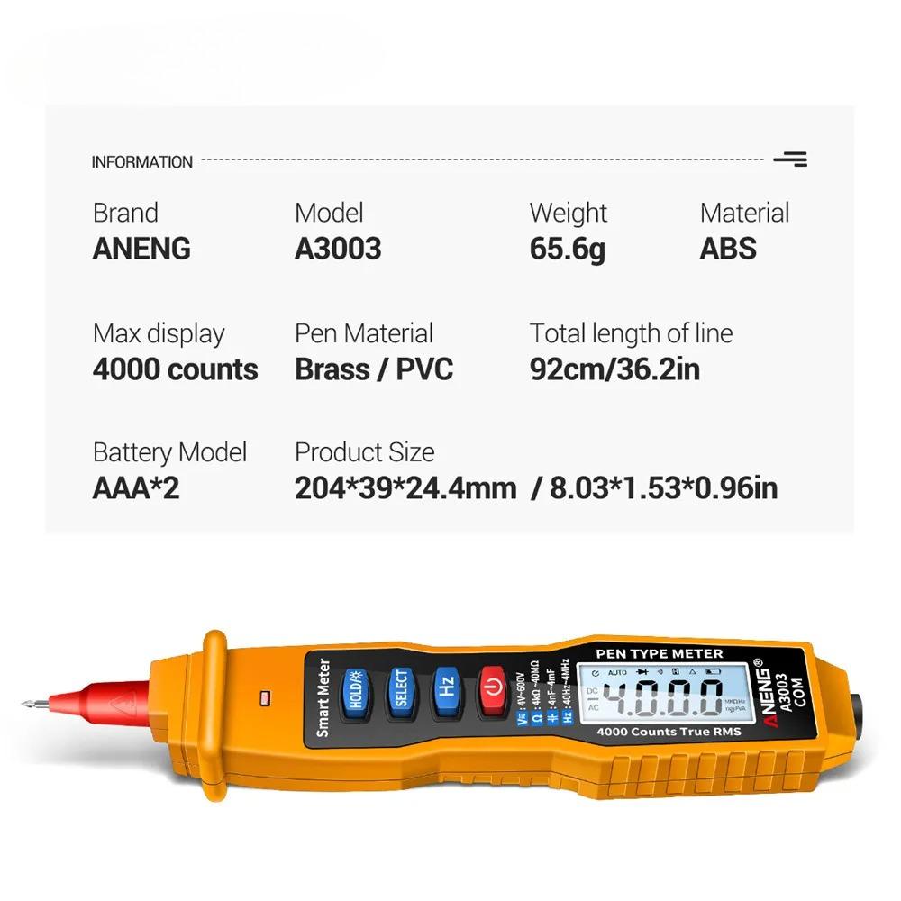 2026 Neues Hochpräzisions-Digitalmultimeter Stift Professionell AC/DC Spannung Kapazität Widerstand Induktion Null Brand Elektriker Teststift Tragbar