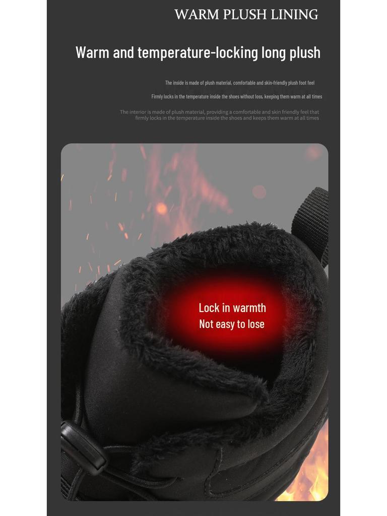 Warm Cotton Snow Boots: Winter-Proof Couple's Style for Mountaineering