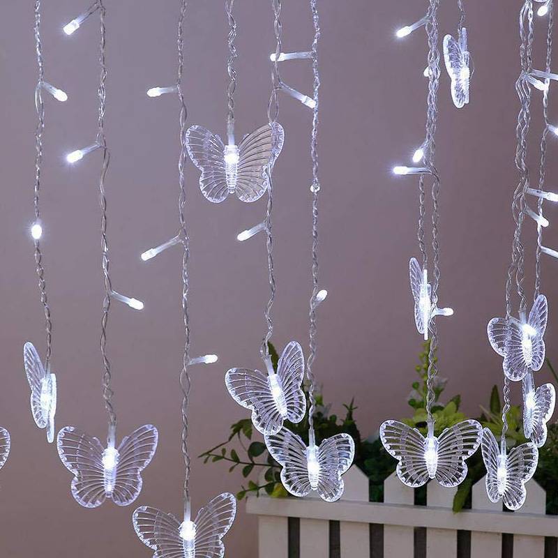 Butterfly Led String Light Set For Garden And Patio For Outdoor Celebration