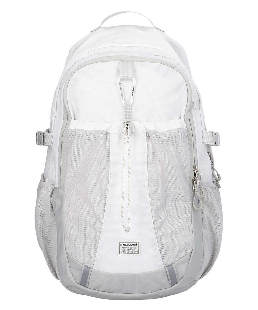 Neikidnis Carabiner Mesh Backpack Ripstop White