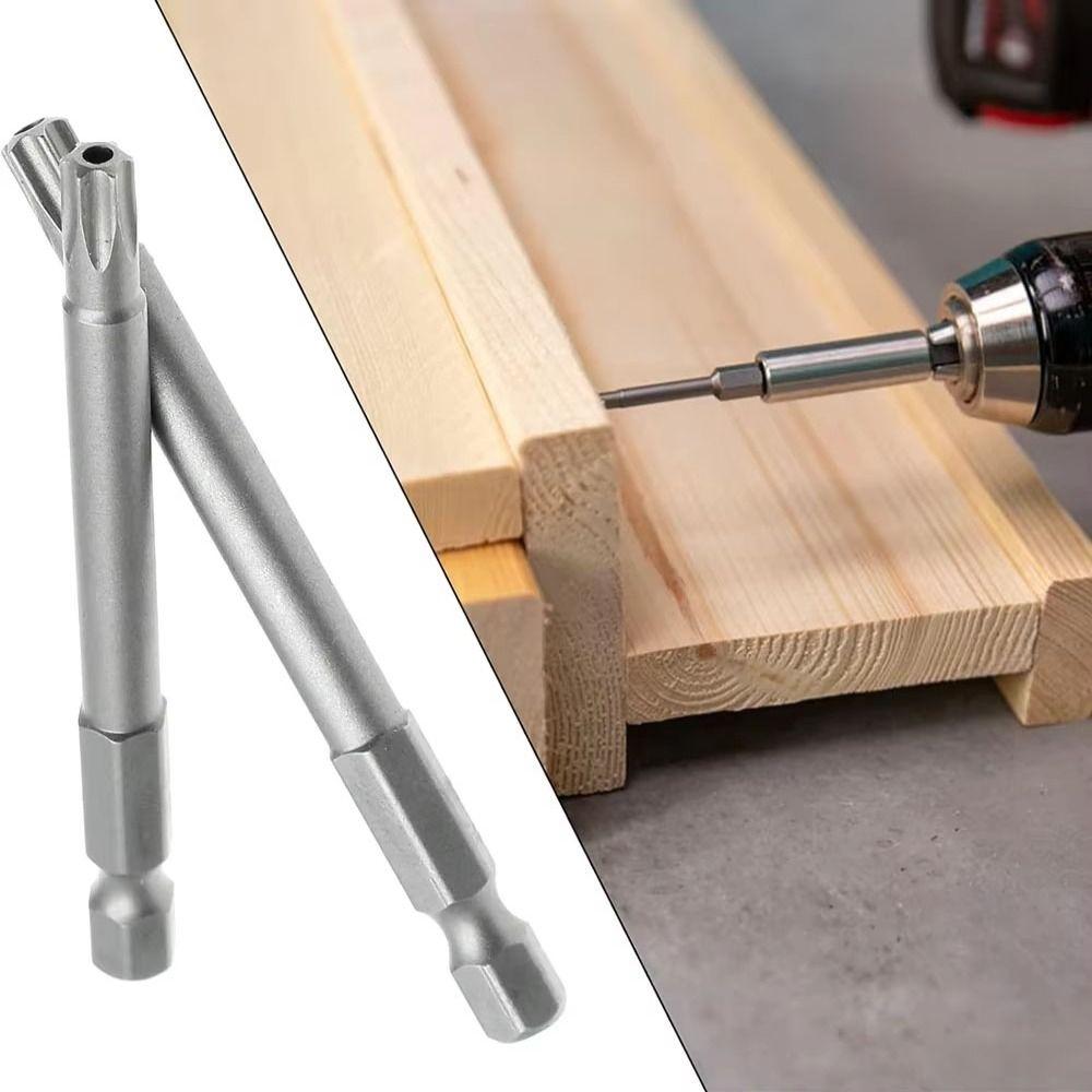 50/36Pcs 1/4 Head Long Screwdriver Bit Set Extra Long Torx Star Hex Spline Bit