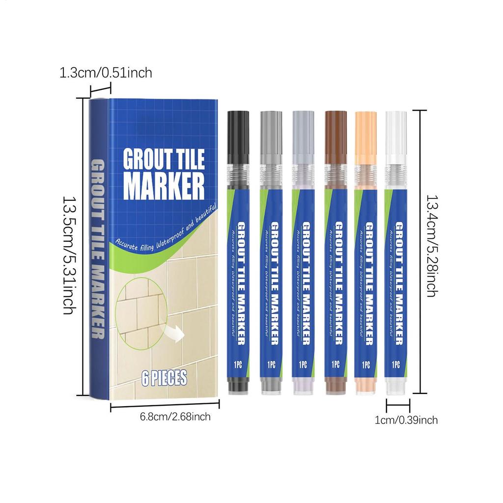 Waterproof Tile Marker Grout Pen Wall Seam for Floor Bathroom Kitchen Toilet Wall Seam Repair tile seam beautifying pen