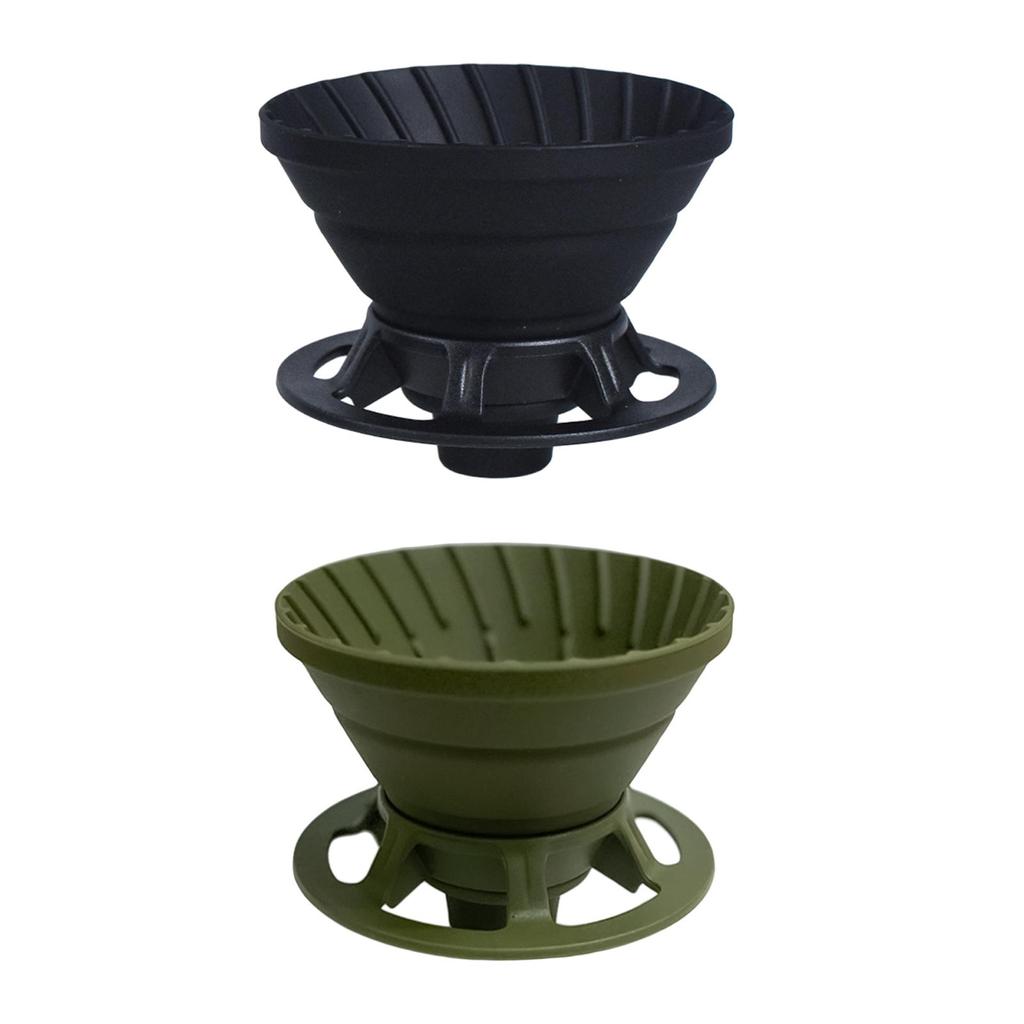 Coffee Dripper Filter Cone Filter Holder Foldable Service for 1 to 2 Cups Coffee