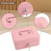 Children's Piggy Bank Storage Box Keepsake Metal Money with Lock Suitable for Decoration