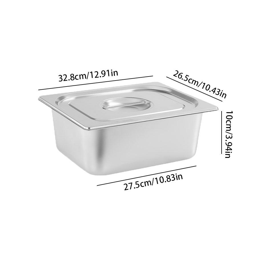 Stainless Steel Tray Deepened Thickening Stainless Steel Tray with Lid square Stainless Steel Cat Litter Box