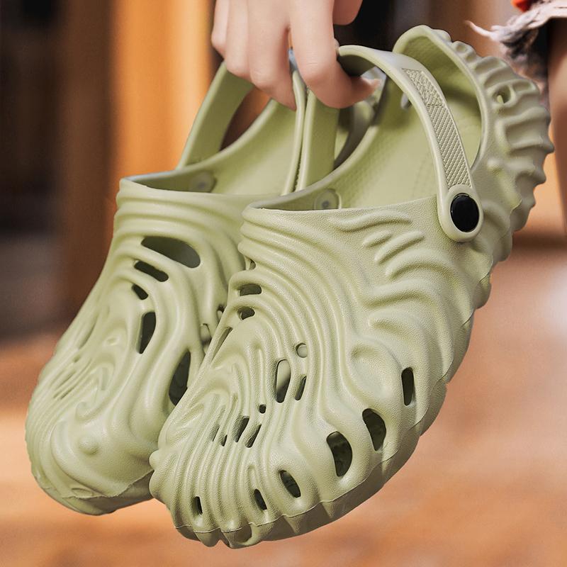 Vară, nou cuplu exploziv, amprentă digitală, culoare solidă, bărbați, femei, sandale respirabile, pantofi de înot pentru bărbați