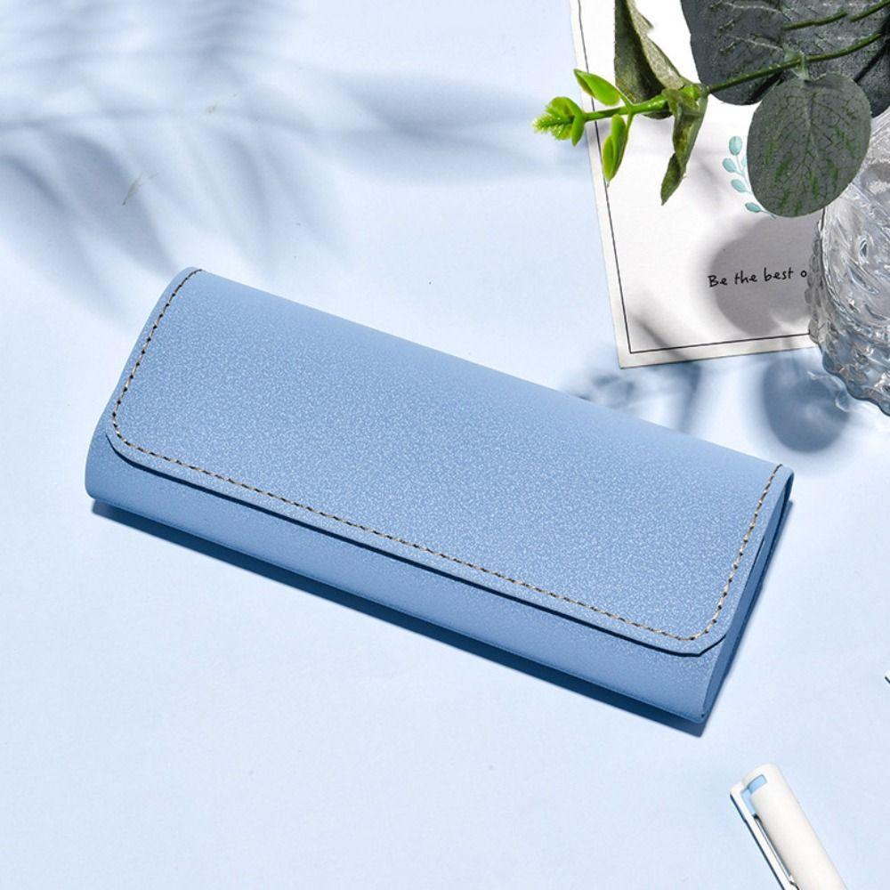 Anti-fall Pressure PU Leather Glasses Box Reading Glasses Eyewear Protector Case  Female