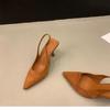 2024 Spring Fashion: Women's Pointed Toe Mid-Heel Backless Stiletto Sandals