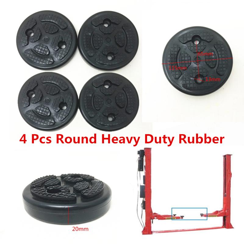 4 Pcs Black Round 115Mm*20Mm Round Rubber Arm Pads For Car Suv Lift Accessories