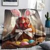 1Pc Adorableanimals Print Flannel Blanket, High quality Comfortable for All Seasons, Home Decor, Warmth and Comfort,Gifts