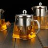 Coffee Stainless Steel Tea Strainers Tea Leaves with Tea Strainers Glass Square Pot Teapot Kettle