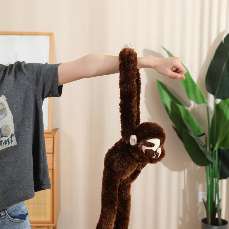 50cm Long Arm Suspension Series Gorilla Lazy Monkey Lemur Plush Toy Cute Mother And Child Animal Series Toy Curtain Tie