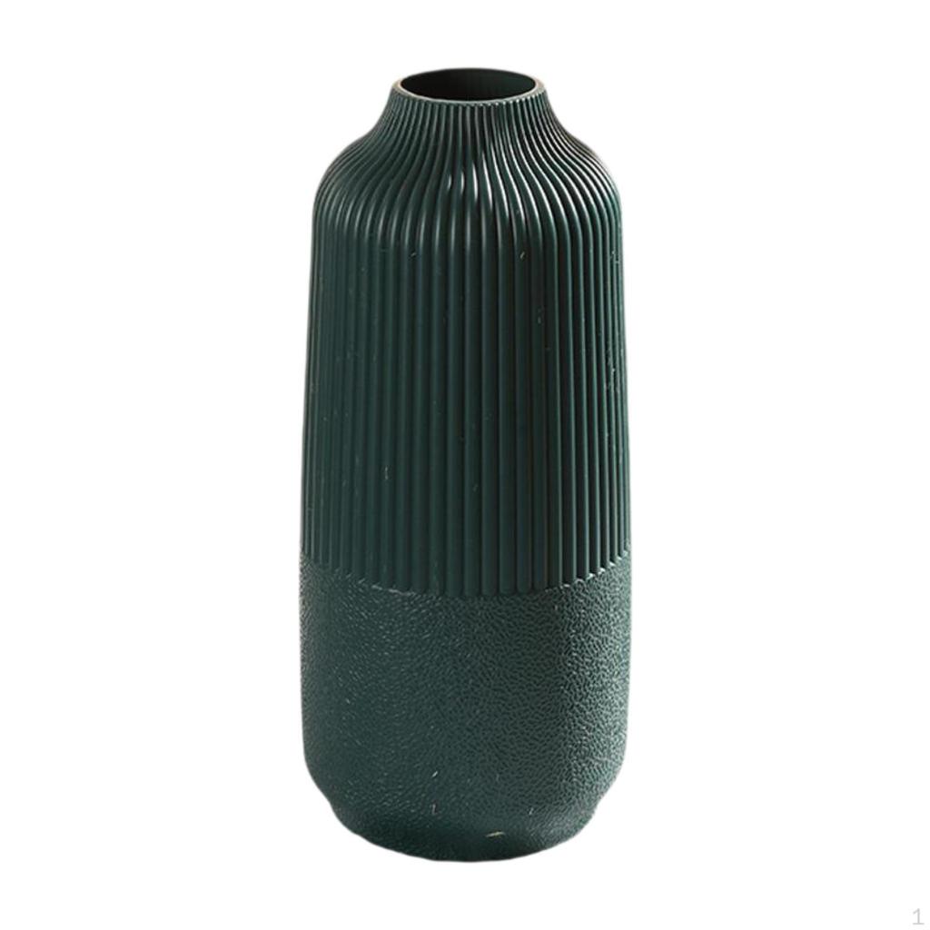 Decorative Flower Vase Plant Container Ornament Sleek Unbreakable PP Suitable for Living Room