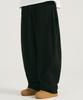 Osillos D19 Straight Side Pintuck Balloon Sweatpants_Black