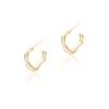 Simple Irregular U-shaped Earrings Compact Fashion INS Style Trendy Gift Elegant Lady's Classic Accessories Temperament Daily Jewelry