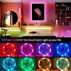 USB RGB LED Strip Kit 1-30M Music Sync WiFi App Control Mode Sound Activated with 44Key Remote DC5V Power for Party PC Decoratio