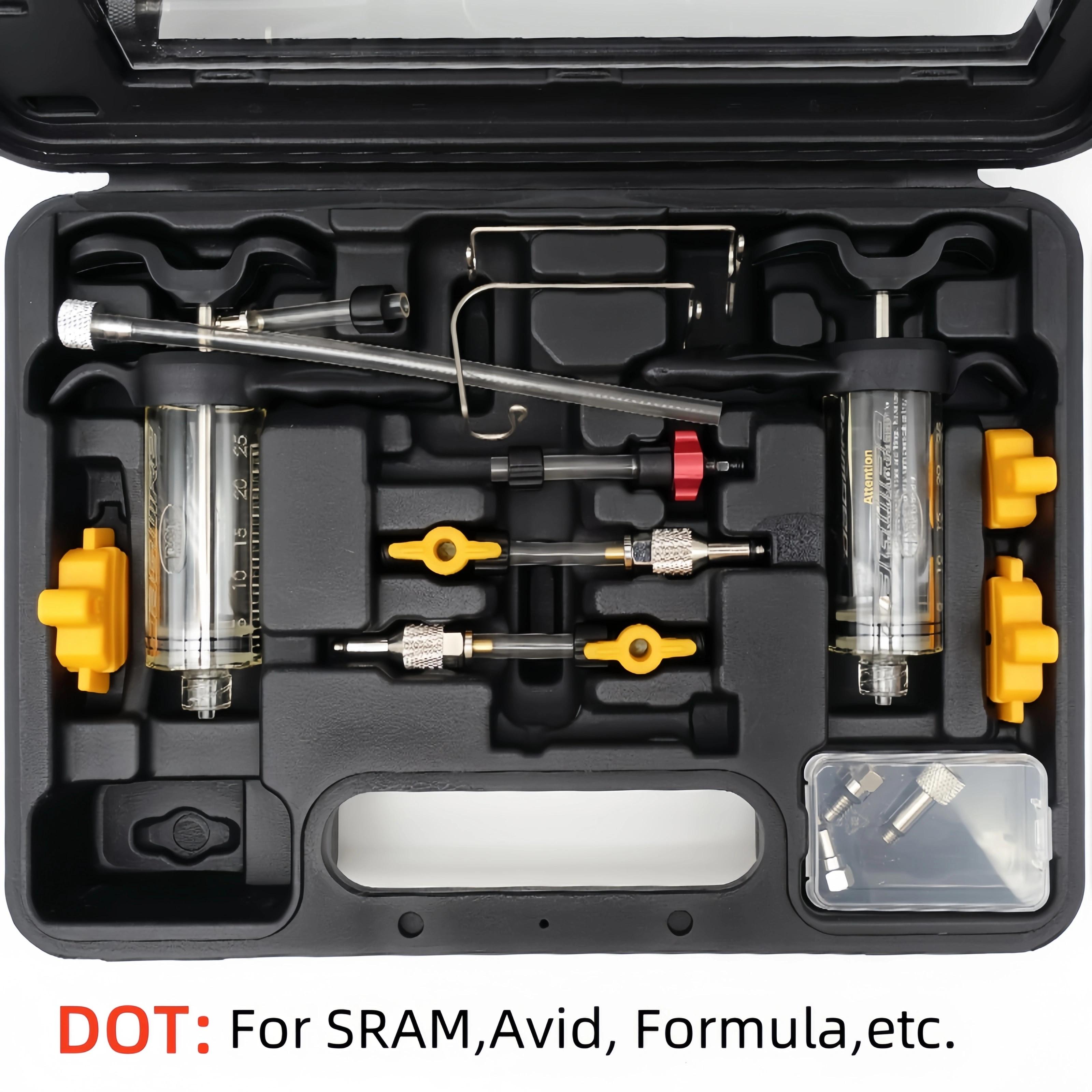 JAGWIRE Elite Bleed Kit Mineral Oil/DOT Oil Injection Tool Bicycle Hydraulic Disc Brake Oil Change Tool ELITE DOT