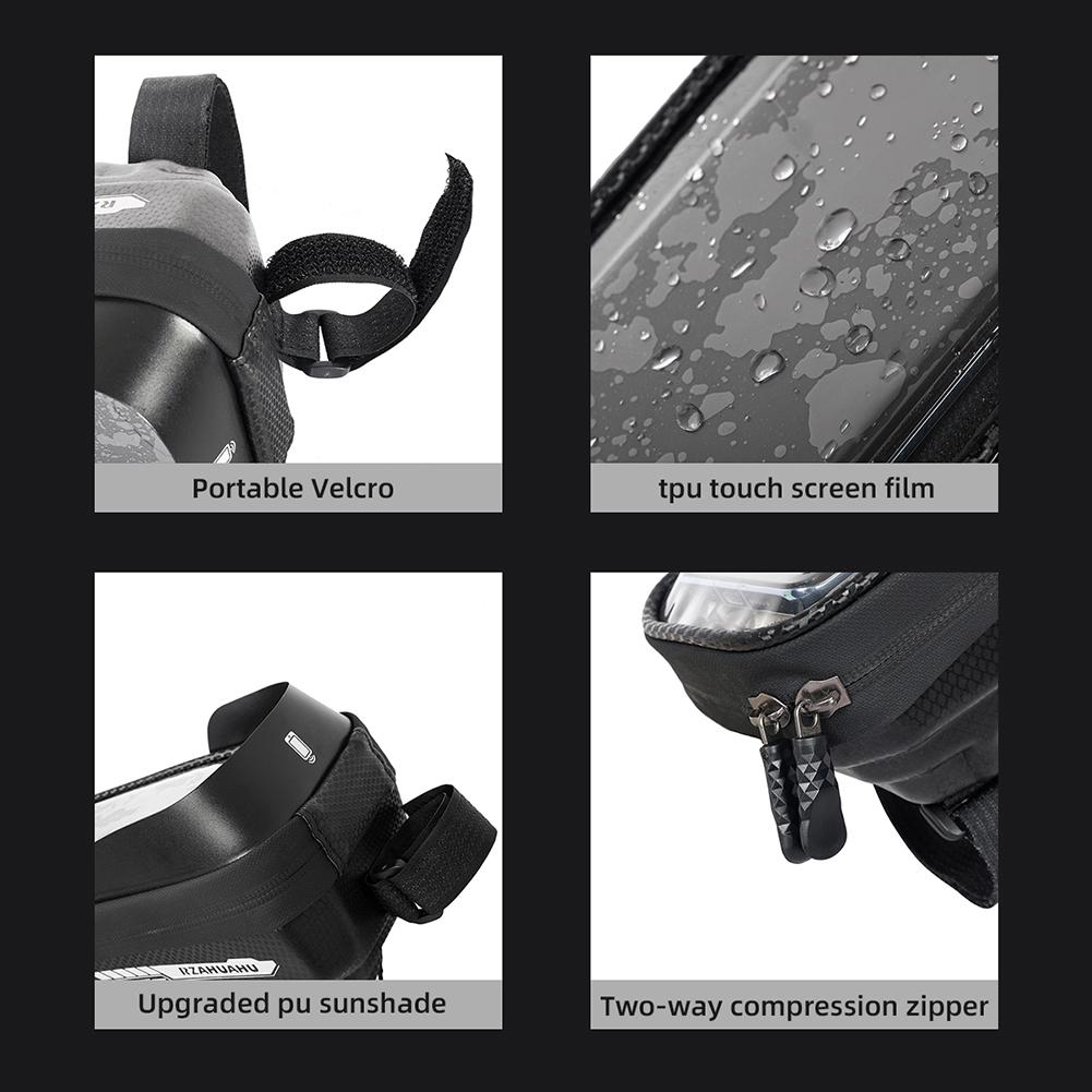 

EVA Touch Screen Bicycle Bag Large Capacity Handlebar Cell Phone Bag Waterproof Cycling Front Frame Bag MTB Bicycle Accessories China Mainland