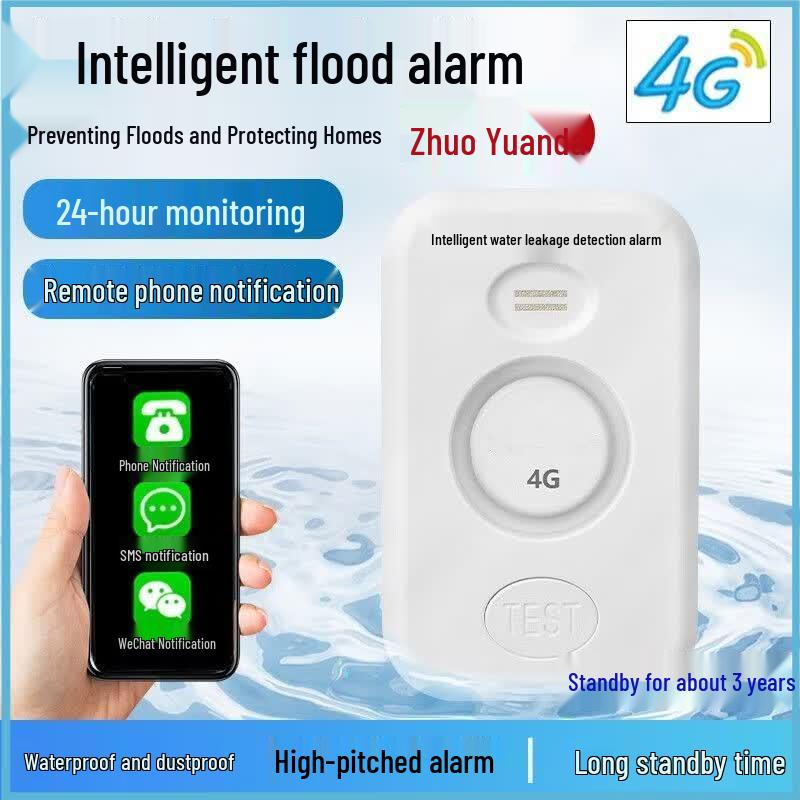 Zhuoyuanda 4G Smart Water Leak Alarm