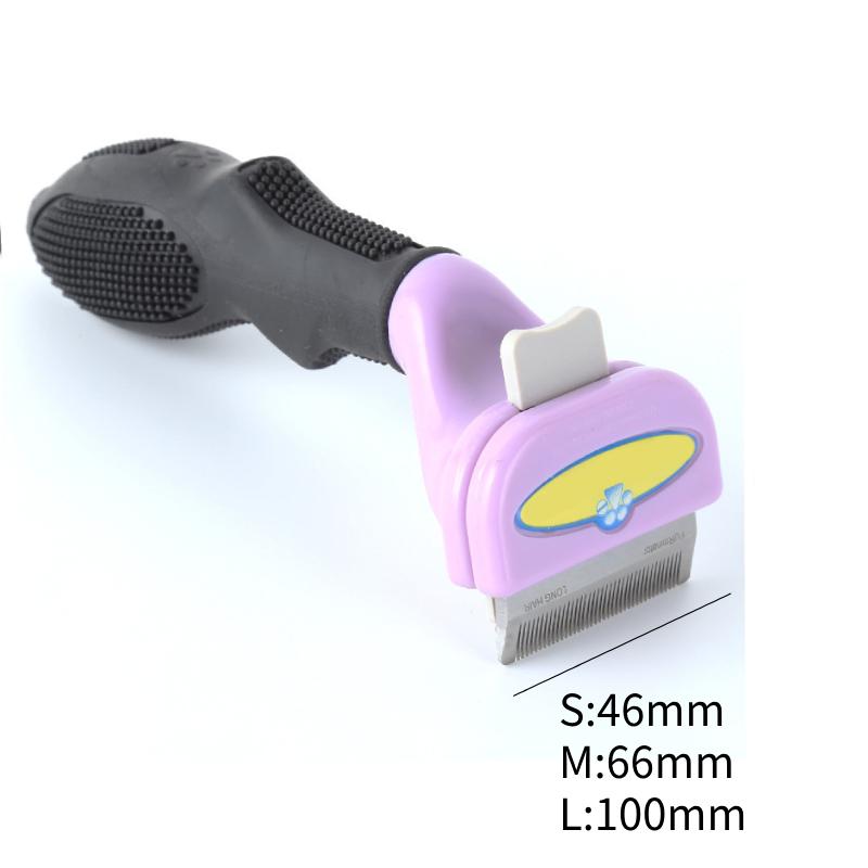 Tool Pet Deshedding Cat Grooming Brush Dog Hair Shedding Remover Abs Material