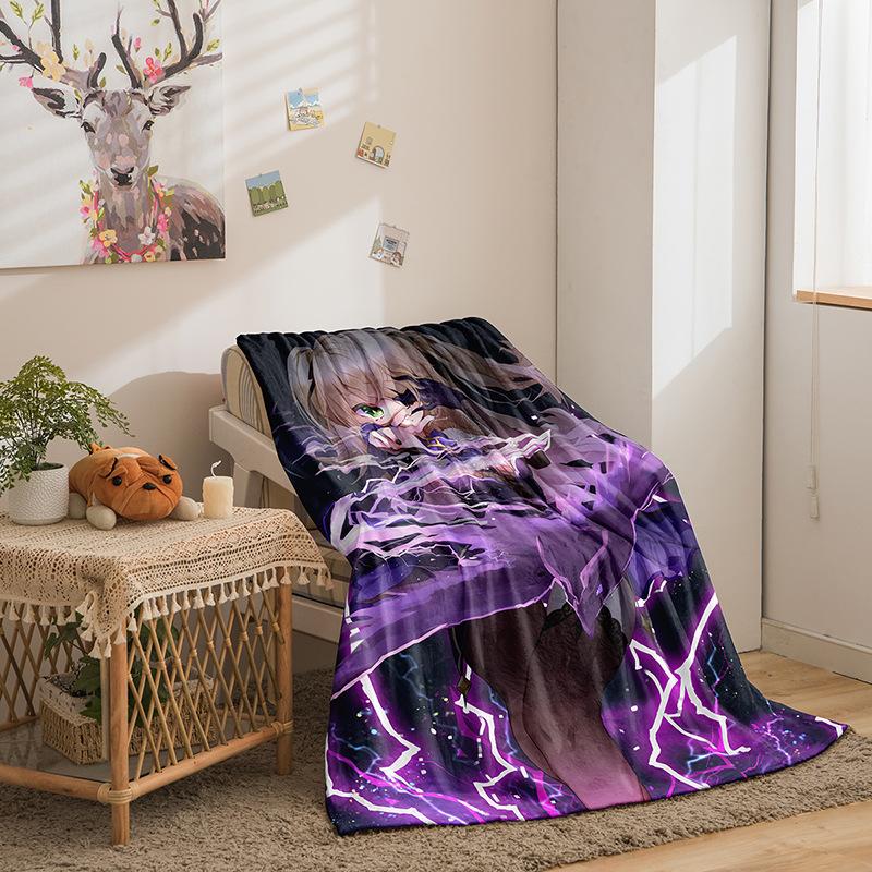 Cartoon Original God Series Flannel Blanket 3D Printed Sofa Blanket Thickened Blanket