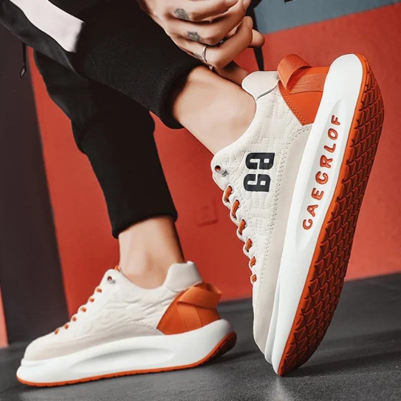 Herren Sneakers Frühling Atmungsaktive Komfort Freizeitschuhe Männliche Flache Schuhe Mode Luxusmarke Rutschfeste Laufschuhe Tennis Sportschuhe