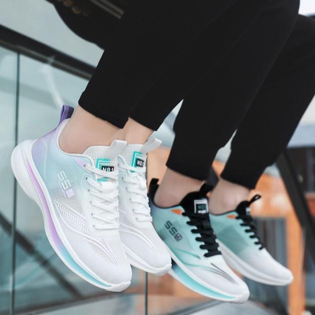 Running Shoes New Breathable Plus Size Competitive Sports Student Couple Sneakers Lightweight Rebound Running Shoes