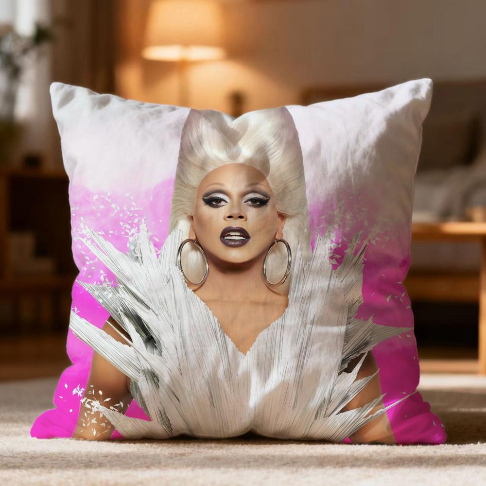 Federa Cuscino Fashion R-RRuPaul Morbida Lavabile per Divano Letto Viaggio Ufficio
