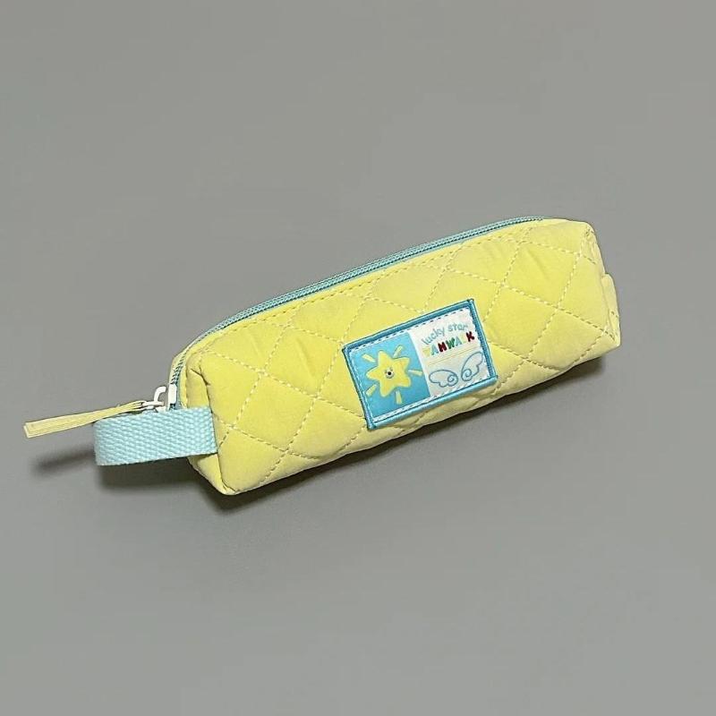 Ins Style Simple Star Large Capacity Pen Bag Pencil Case Student Stationery Simple Pencil Box Storage Bag School Supplies