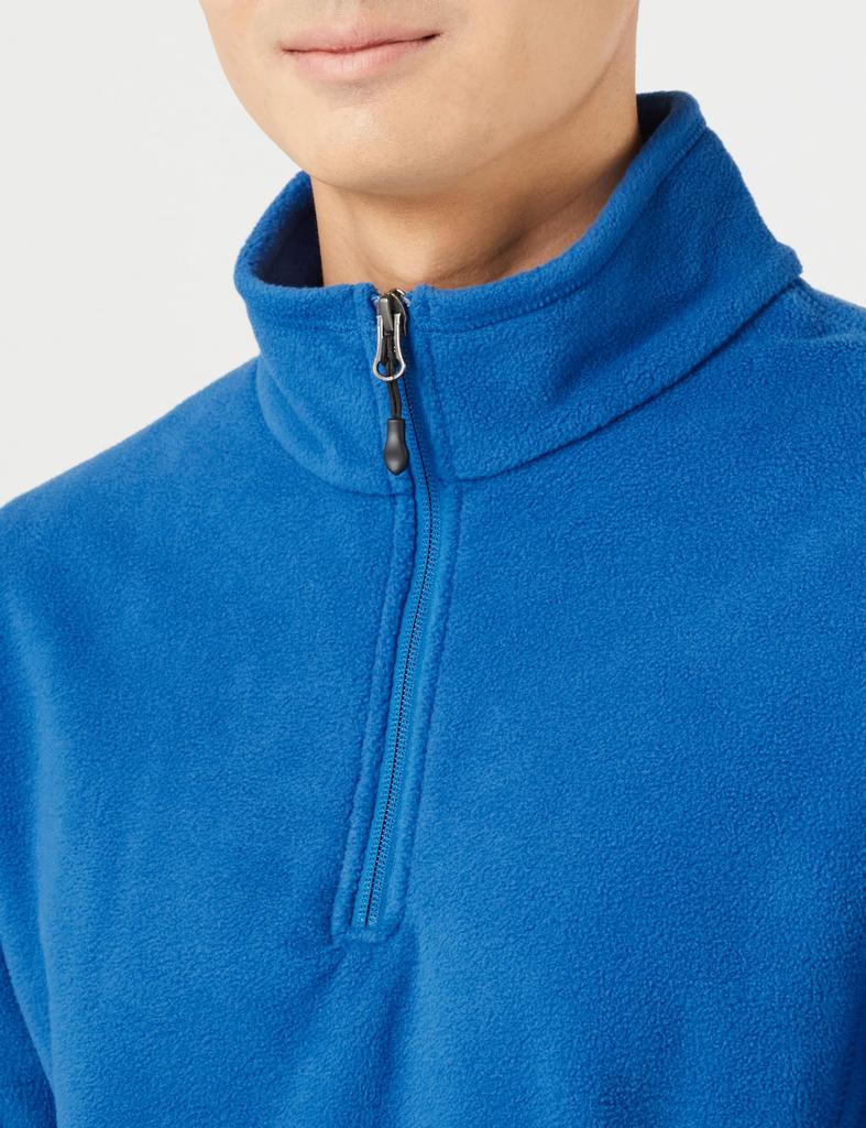 Amazon Essentials Men's Quarter-Zip Fleece Jacket, Cobalt Blue, Size M