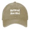 2026 Retired Hot Girl Baseball Cap Sun Caps Men's Big Size Hat New Hat Visor Baseball Men Women's