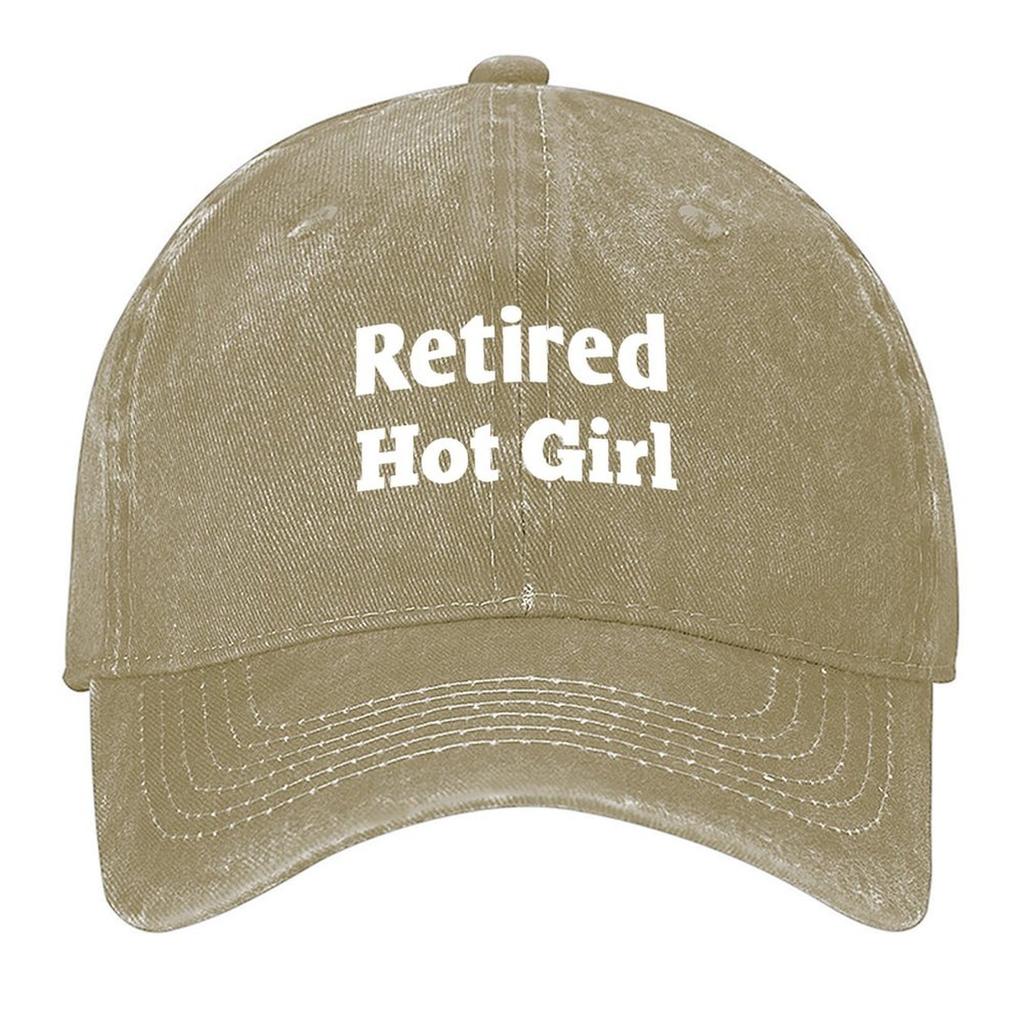 2026 Retired Hot Girl Baseball Cap Sun Caps Men's Big Size Hat New Hat Visor Baseball Men Women's