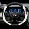 Leder-Autolenkradabdeckung für Hyundai Tucson Nx4 Santa Fe Mx5 Elantra N Palisade Creta Grand Kona 2024 2025 Zubehör
