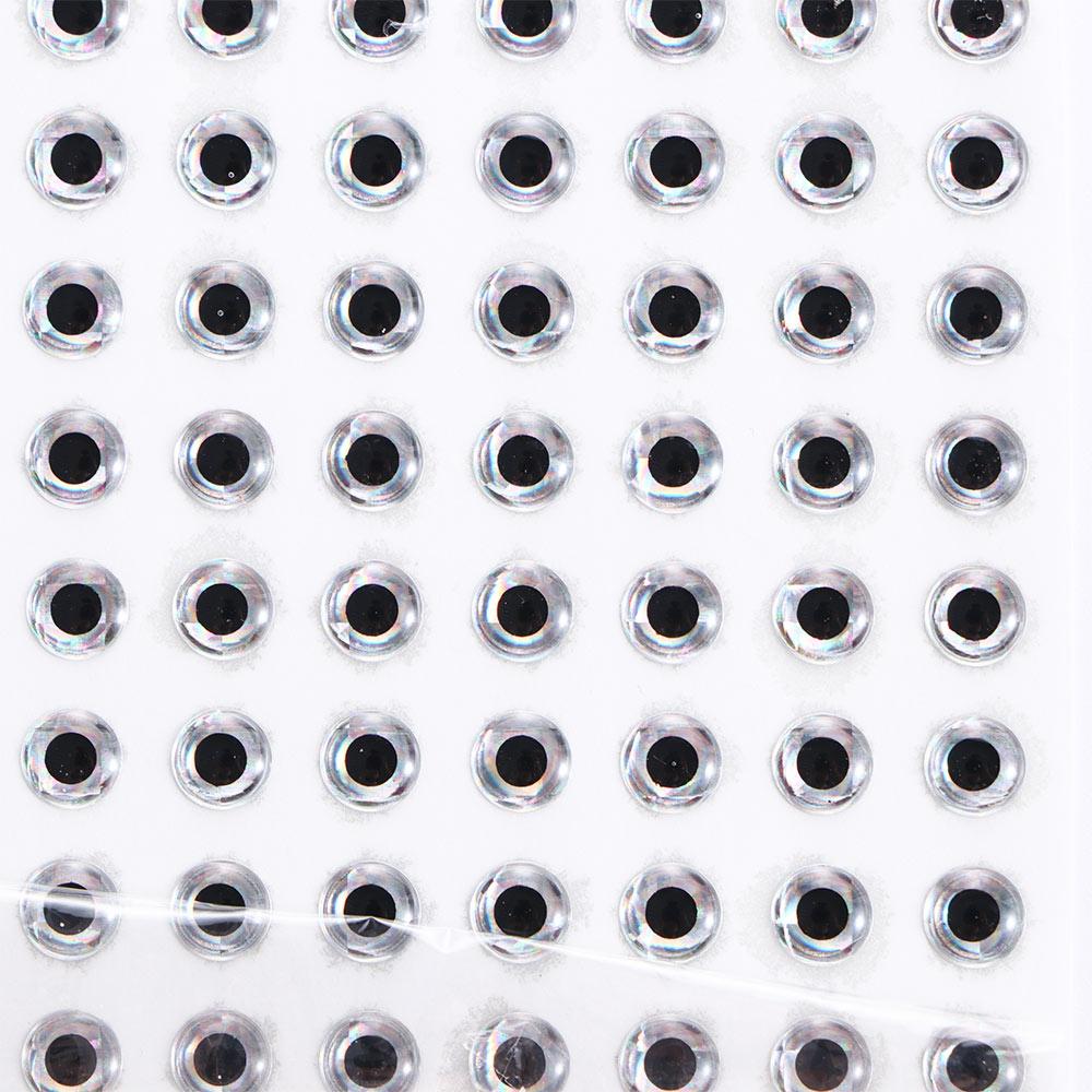 100pcs/lot 3mm 4mm 5mm 6mm Holographic DIY Eyes Artificial Fish Eyes 3D Fish Eyes Fishing Lure Eyes