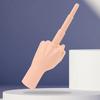 Telescopic Middle Finger Toy Funny Stress Relief Decompression Portable Gravity Finger Toy Prank Prop Kids Adults Birthday Gift