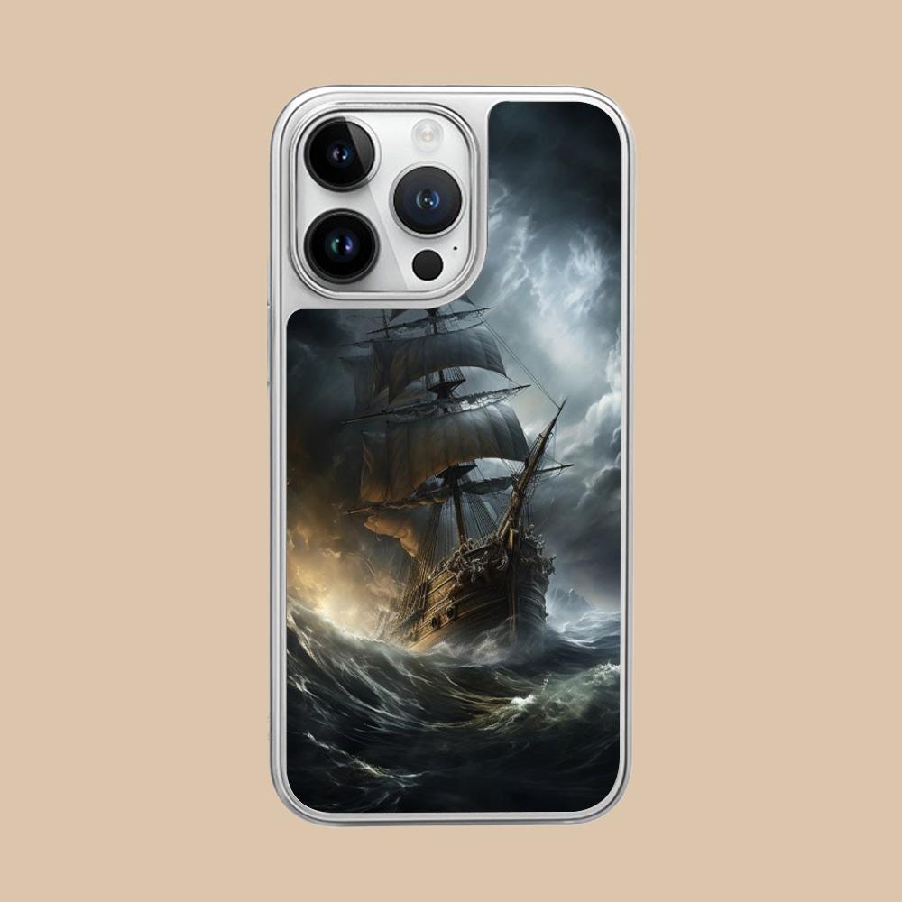 Pirate Corsair Mobile Phone Case for iPhone 17 16 15 14 13 12 11 Air Pro Max Plus Silver Plating Colorful Cover Cover Luxury