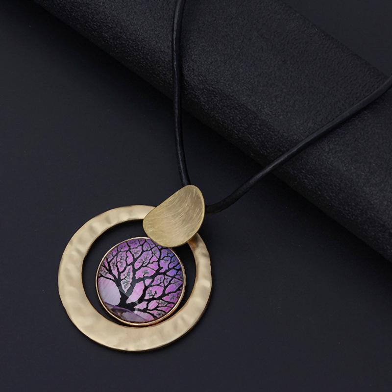 New women's necklace long high fashion retro personality trend pendant European and American