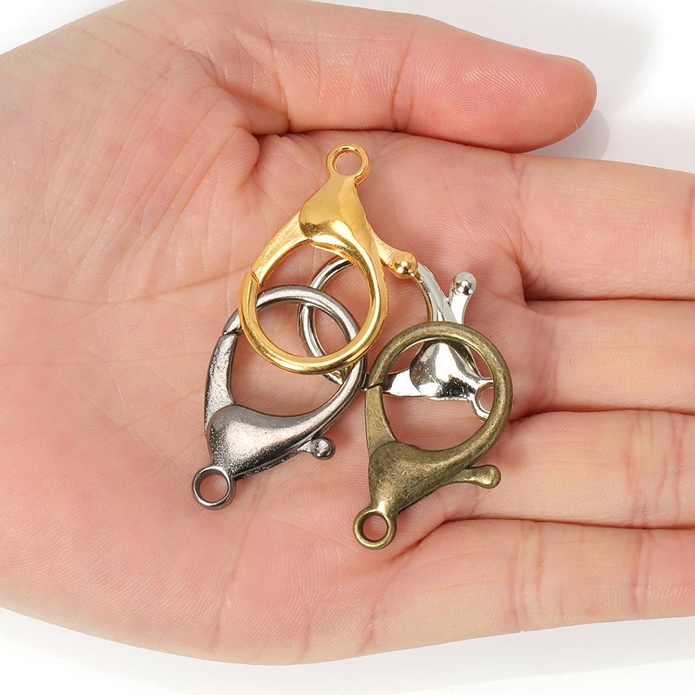 10pcs 35mm Big Lobster Clasps Keyring Hook Connector for DIY Keychains Making Accessories for Jewelry Making Crafts Wholesale