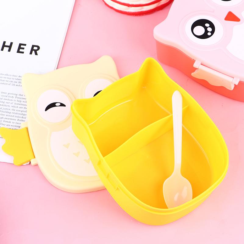 Cartoon Owl Portable Lunch Box Food Storage Container Salad Fruit Food Lunchbox