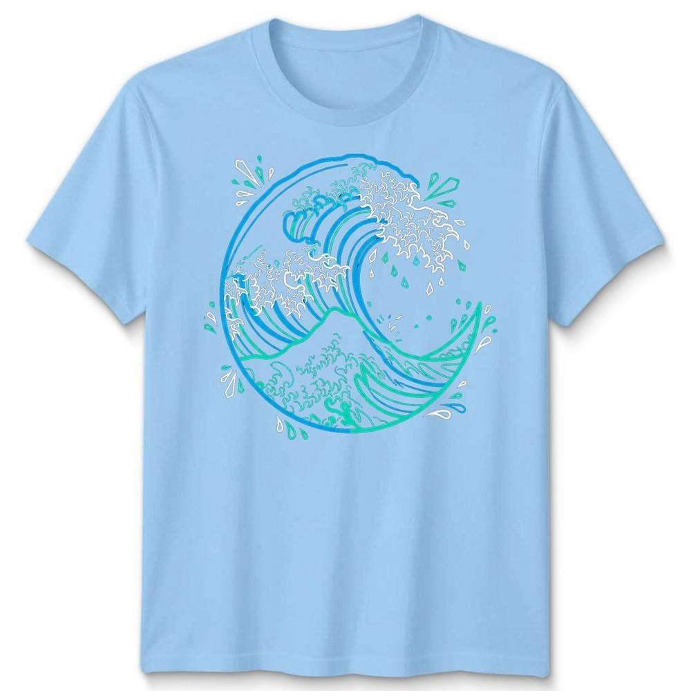 Japanese Hokusai Great Wave Unisex T Shirt Aesthetic Kanagawa Vaporwave Art Gift S