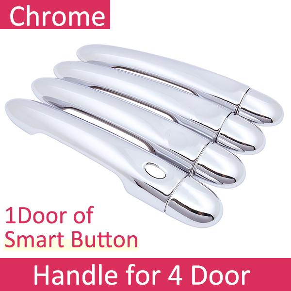 For Renault Grand Scenic III XMOD 2010 2011 2012 2013 2014 2015 2016 Chrome Door Handle Cover Exterior Car Stickers