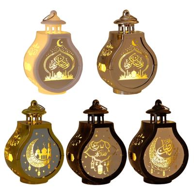 EidMubarak Light Lamp Ornament Islamic Party Decor Supplies Ramadas Wind Lamp Decor for Home Party