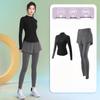 2025 Women's Slimming Morning Run Yoga Set - Long Sleeve Quick-Dry Fitness Outfit