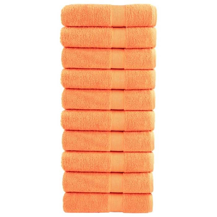 VidaXL Serviettes de Douche de Qualité Supérieure 10 pcs, Draps de Bain, Serviettes d'Invité, Serviettes de Salle de Bain 137382